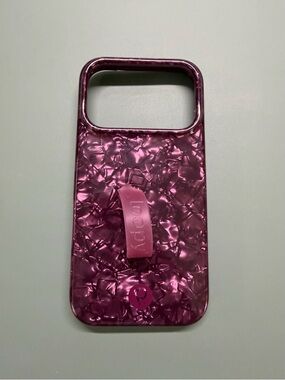 iPhone 17 Pro Loopy Case Wine Plum Phone Case with Loop